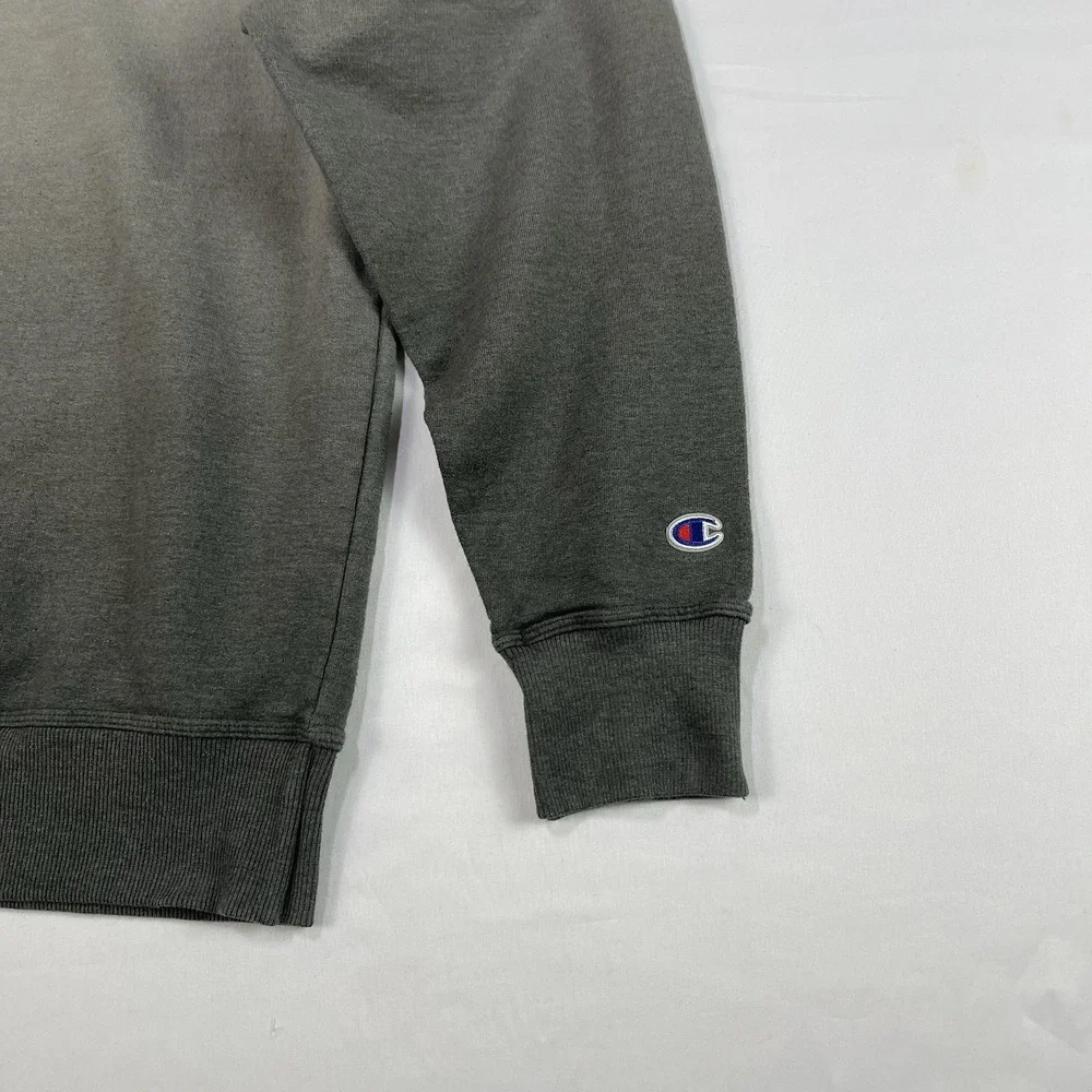 Champion Sweatshirt Dip Dye Men's Large Fleece Crew Neck Long Sleeve Pullover - Picture 3 of 14